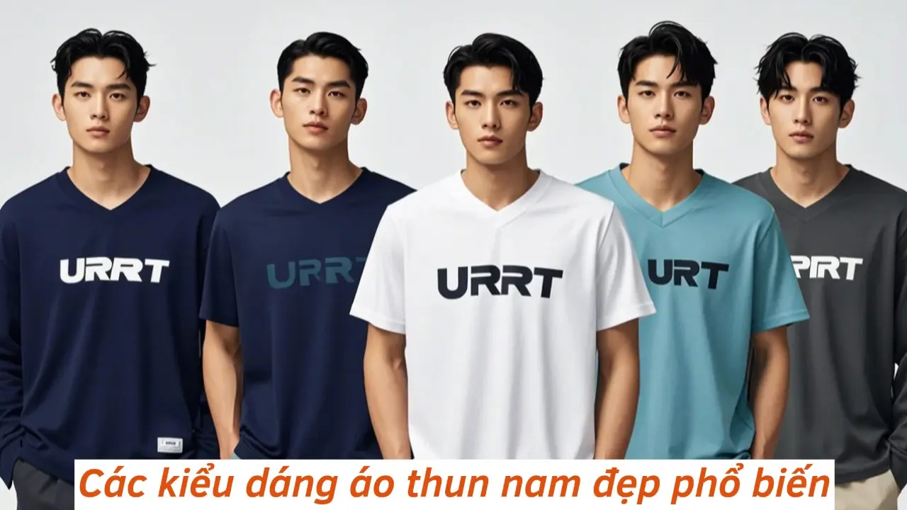 Các kiểu dáng áo thun nam đẹp phổ biến năm 2025 tại UR SPORT