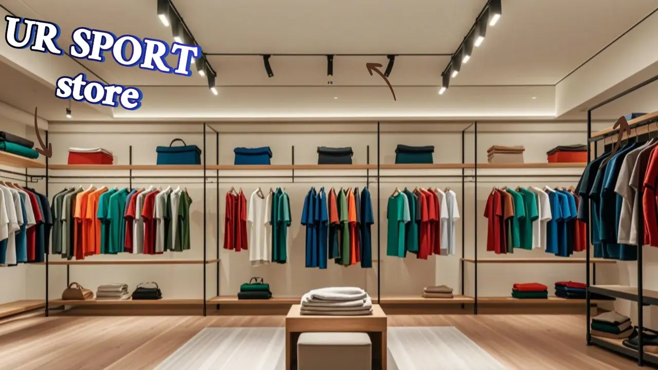 Showroom UR SPORT với đa dạng áo thun nam đẹp 2025