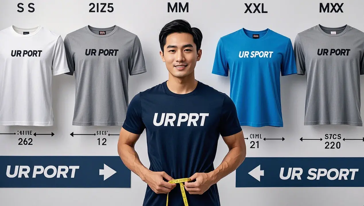 Hướng dẫn chọn size áo thun nam đẹp chuẩn 2025 tại UR SPORT