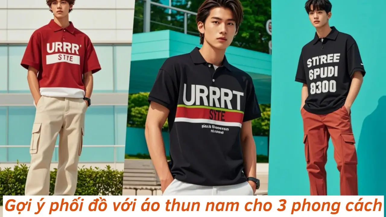 Cách phối đồ với áo thun nam đẹp 2025 tại UR SPORT
