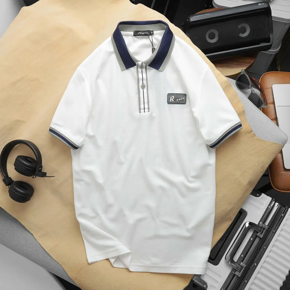 Áo Polo Nam Cotton - Chất liệu cao cấp, bền đẹp, thời trang màu trắng