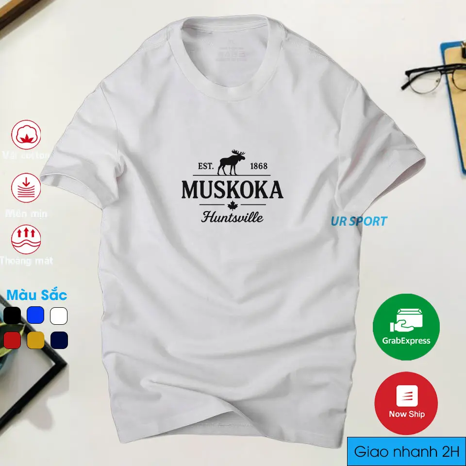 Phối đồ với áo thun Muskoka Huntsville Cách phối đồ với áo thun nam Muskoka Huntsville