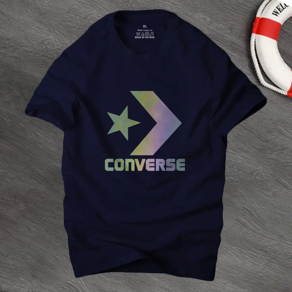 Áo phông nam Conver C5 phản quang 7 màu cá tính màu xanh đen