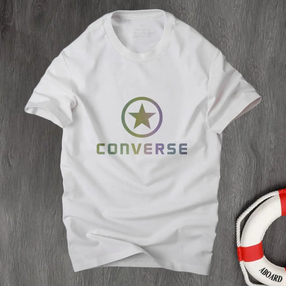 Áo thun nam Converse C6 phản quang 7 màu cá tính màu trắng
