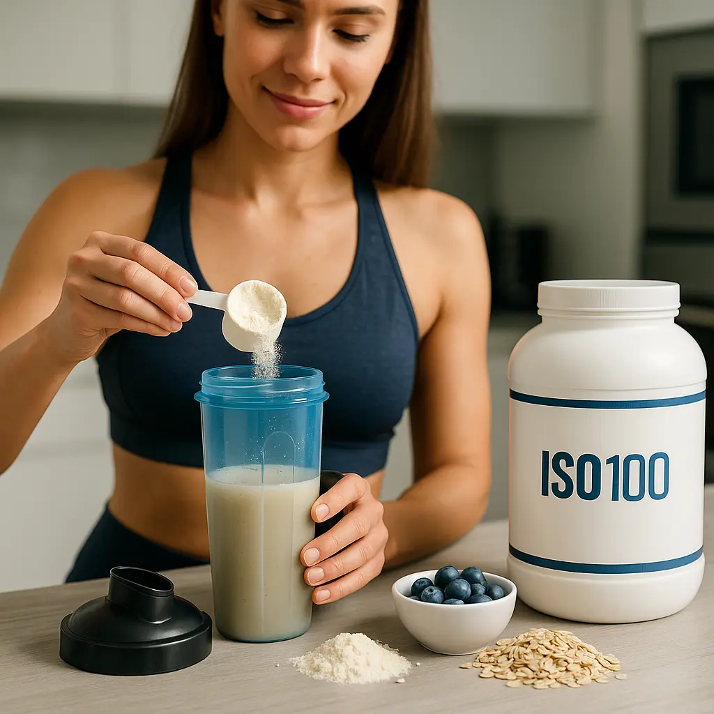 Cách pha protein bột cho gymer Gymer pha ly protein bột thơm ngon, sẵn sàng cho hành trình dinh dưỡng