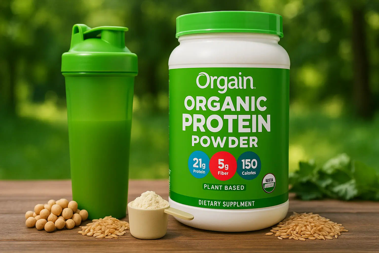 Orgain Organic Protein Powder Orgain Organic Plant-Based Protein Powder, lựa chọn xanh cho gymer ăn chay
