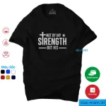 Áo thun nam Not By My Strength But His màu đen tại UR Sport