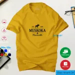 Áo Thun Nam Muskoka Huntsville -màu  vàng nghệ
