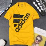 Áo phông nam adidas cá tính ,áo nam big size vải cotton 4 chiều cao cấp thoáng mát màu vàng nghệ