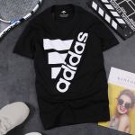 Áo phông nam adidas cá tính ,áo nam big size vải cotton 4 chiều cao cấp thoáng mát màu đen