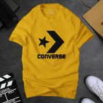 Áo phông nam Conver C5 thời trang cá tính màu vàng nghệ