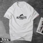 Áo thun nam cổ tròn Alphalete thời trang đẹp màu trắng