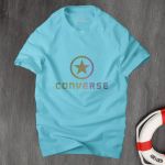 Áo thun nam Converse C6 phản quang 7 màu cá tính màu xanh thiên thanh